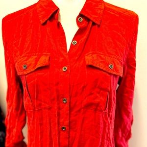 Burnt orange short dress- size Small (fits like an extra small)